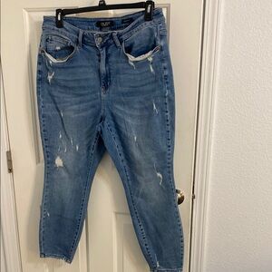 Blue Distressed Women's Jeans Judy blue size 18